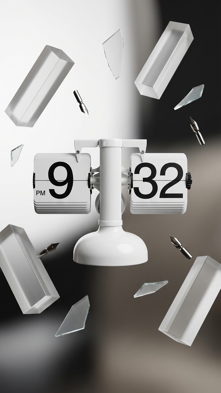 Retro Flip Down Desk Clock – Classic Mechanical Flip Clock