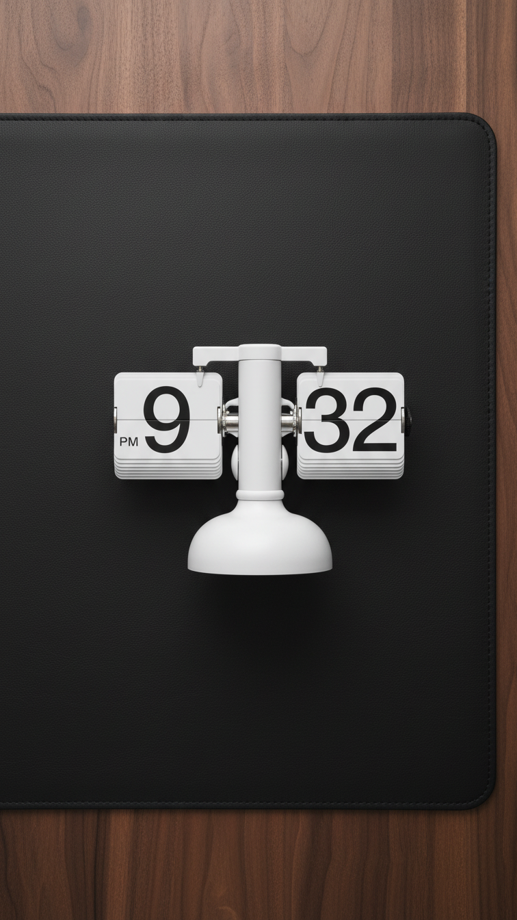Retro Flip Down Desk Clock – Classic Mechanical Flip Clock