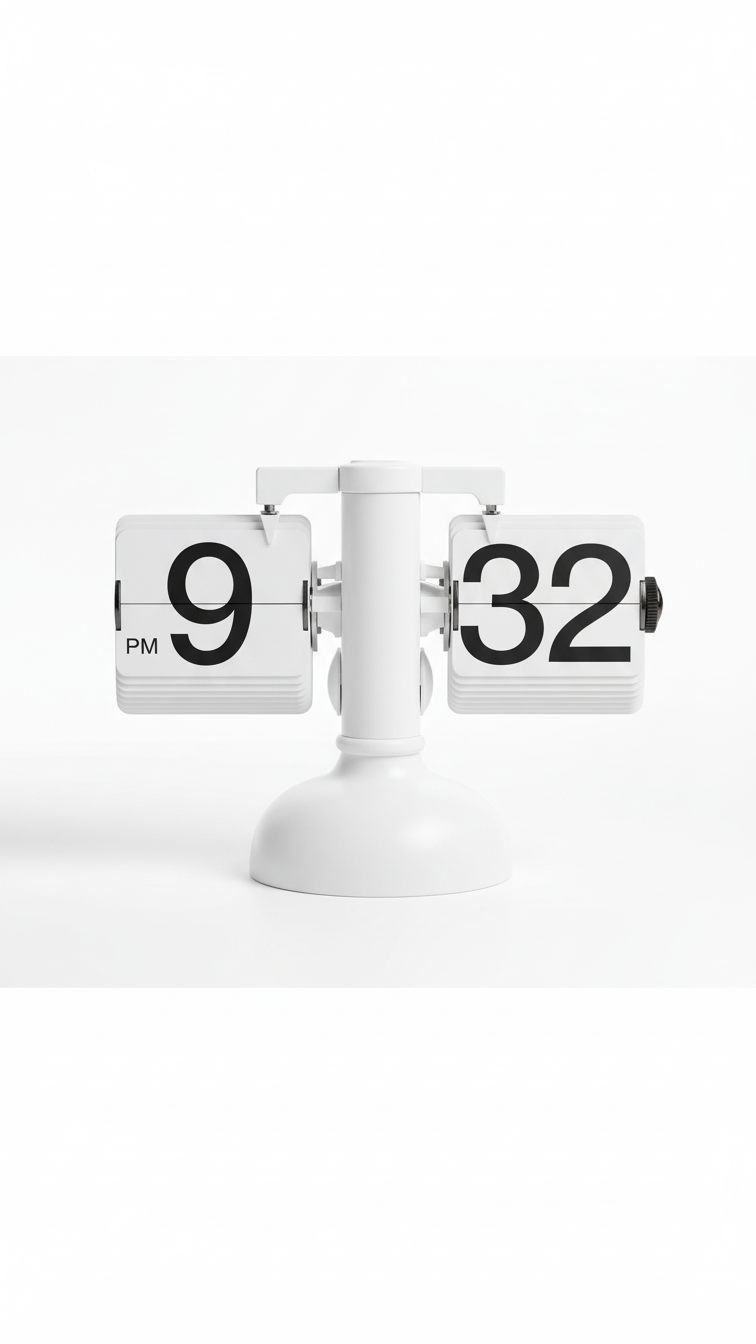 Retro Flip Down Desk Clock – Classic Mechanical Flip Clock
