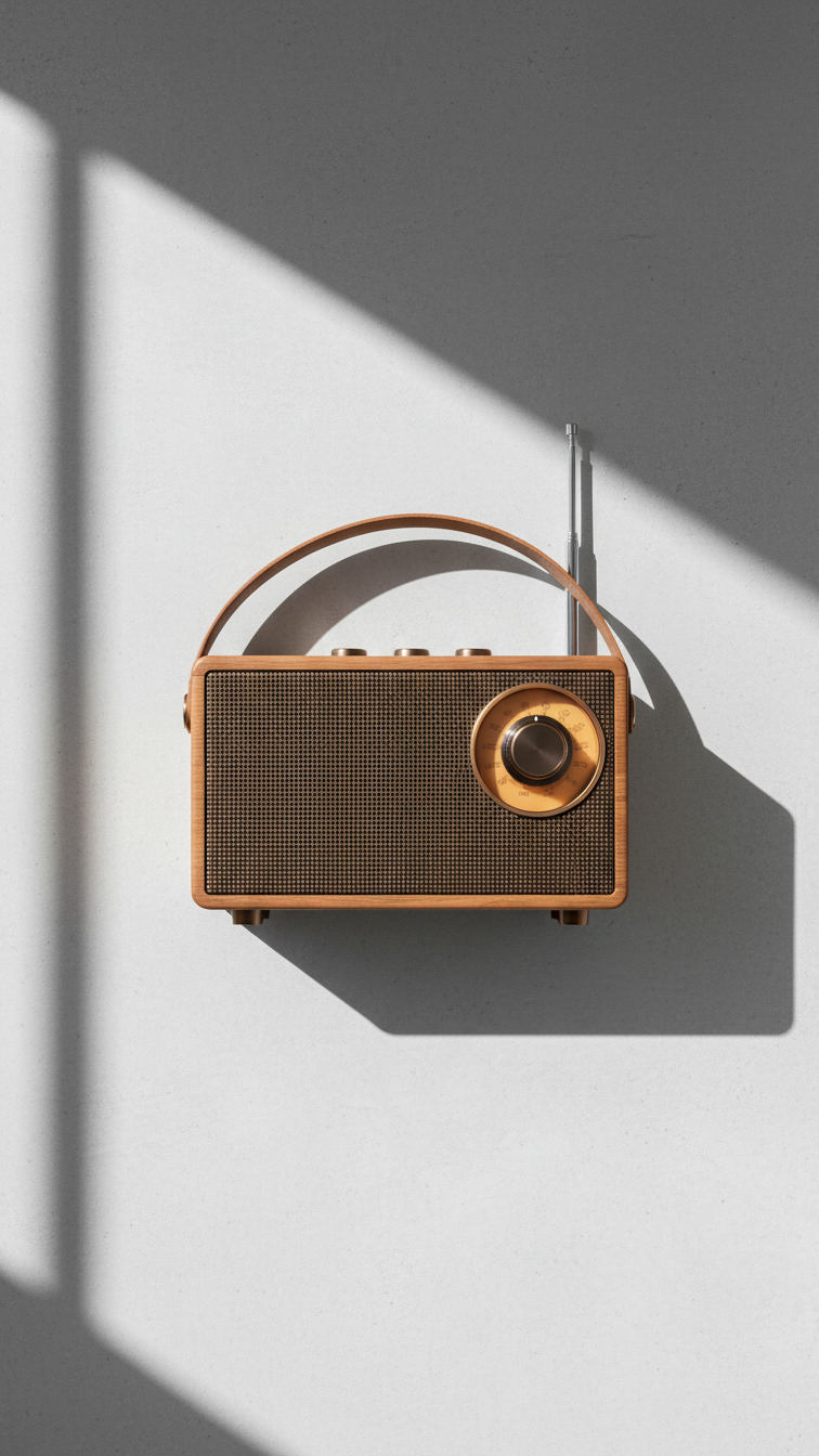 Retro Radio Style Bluetooth Speaker – Vintage Wireless Audio Speaker