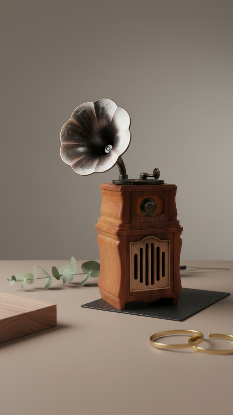 Retro Trumpet Bluetooth Speaker – Vintage Classic Music Speaker