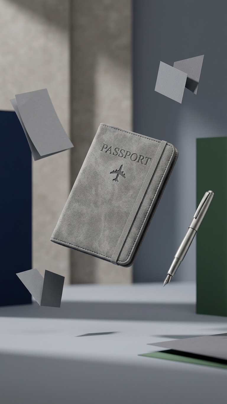 Slim RFID Passport Holder – Travel Document Organizer