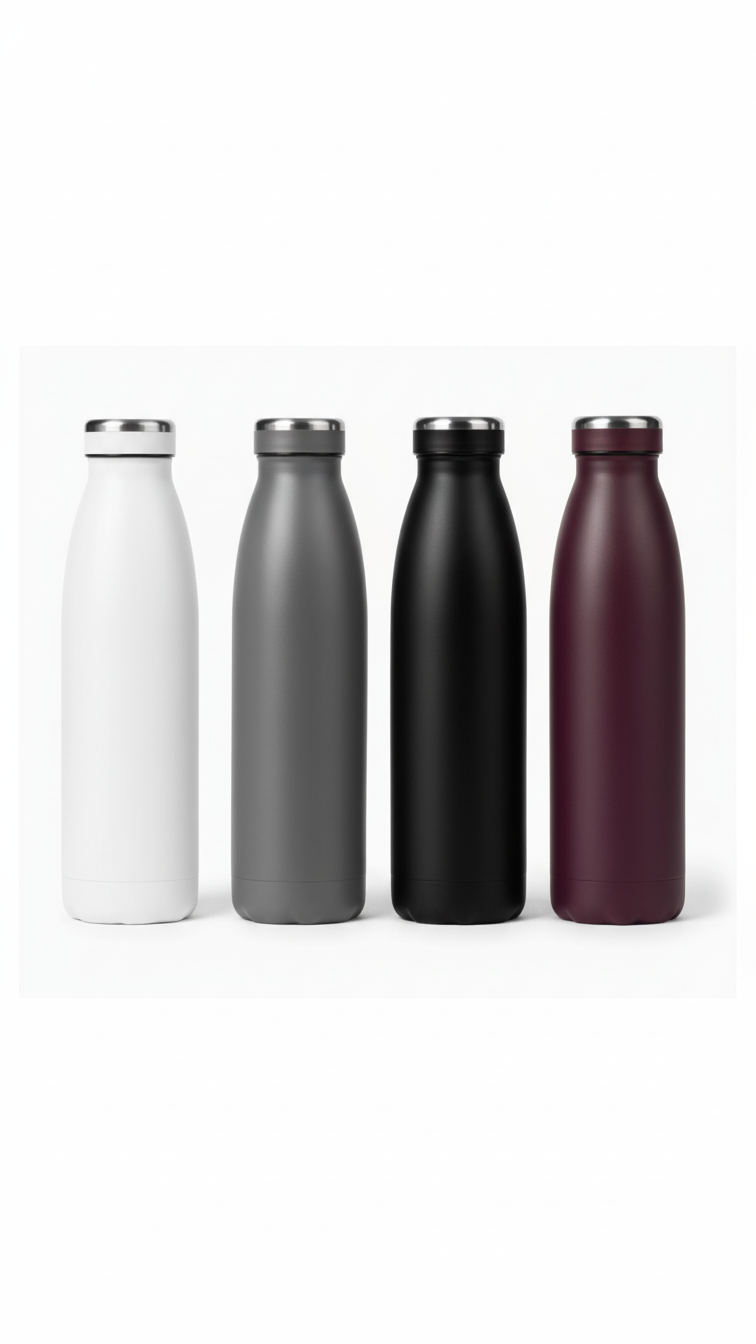 Stainless Steel Insulated Water Bottle – 500ml Vacuum Flask