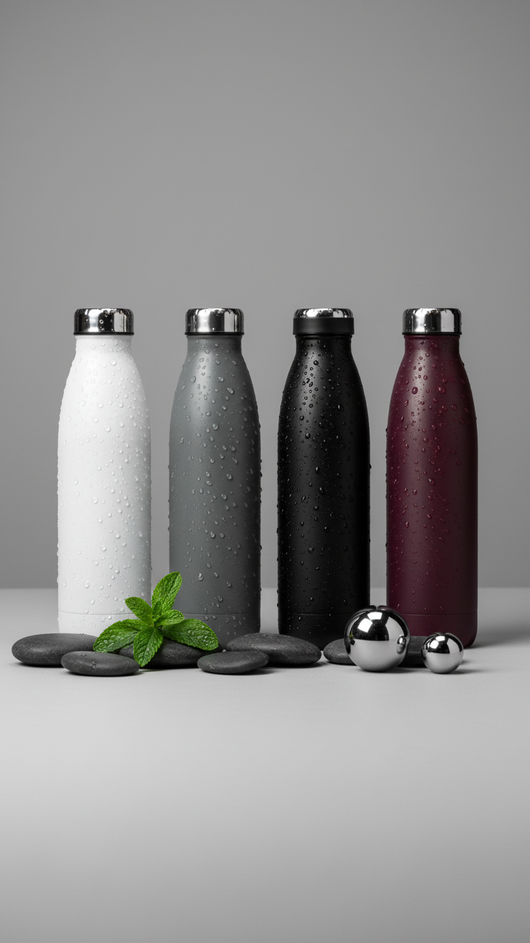 Stainless Steel Insulated Water Bottle – 500ml Vacuum Flask