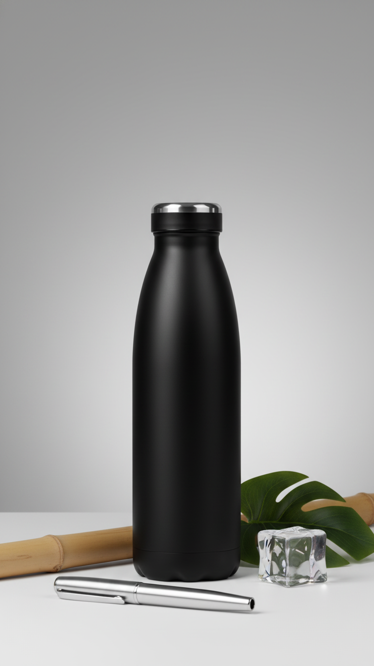 Stainless Steel Insulated Water Bottle – 500ml Vacuum Flask