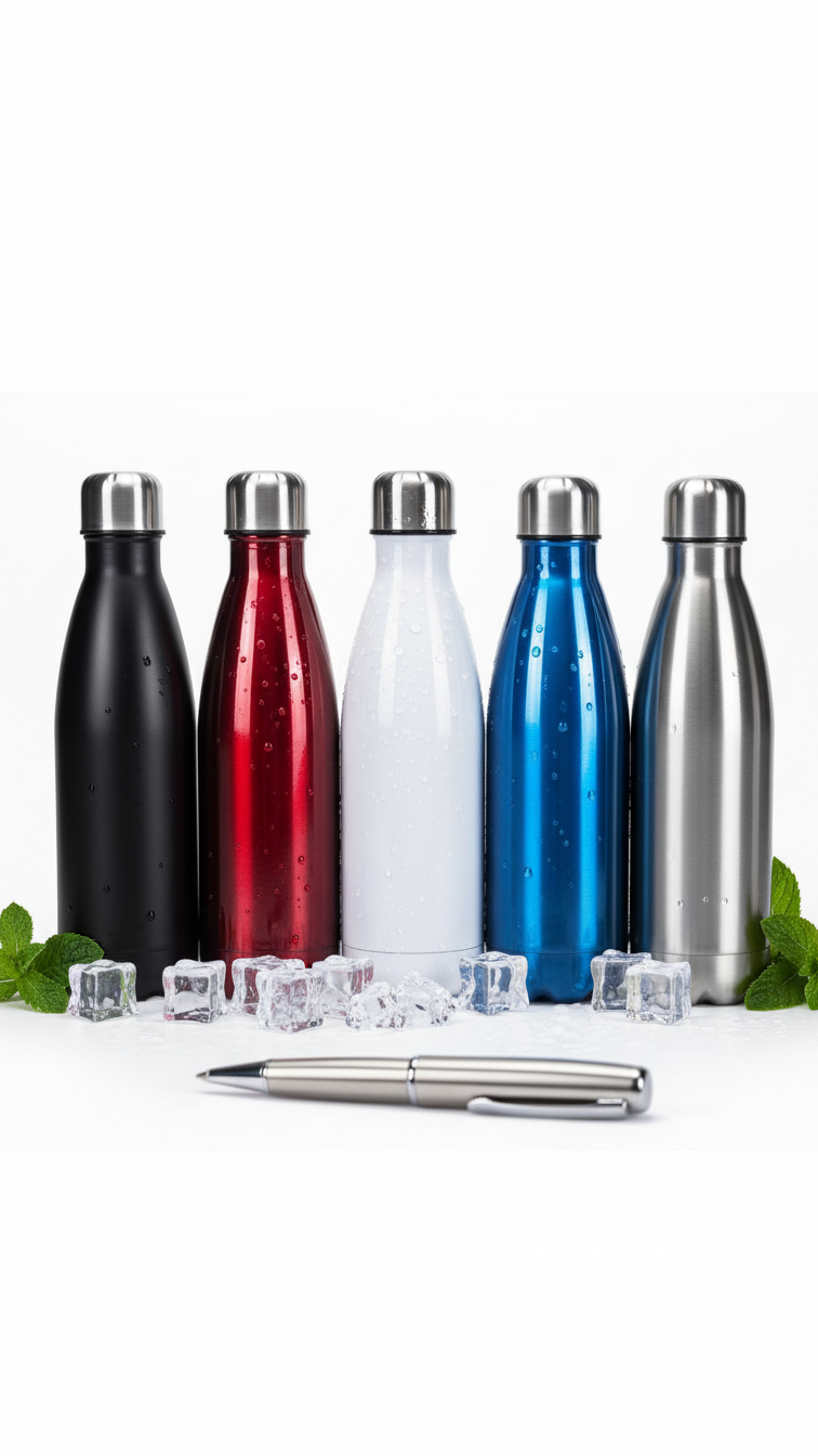 Stainless Steel Vacuum Insulated Bottle – 500ml Hot & Cold Flask