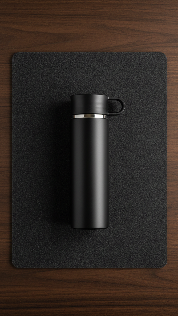 Vacuum Insulated Flask with Tea Cup Lid – 500ml Stainless Steel Bottle