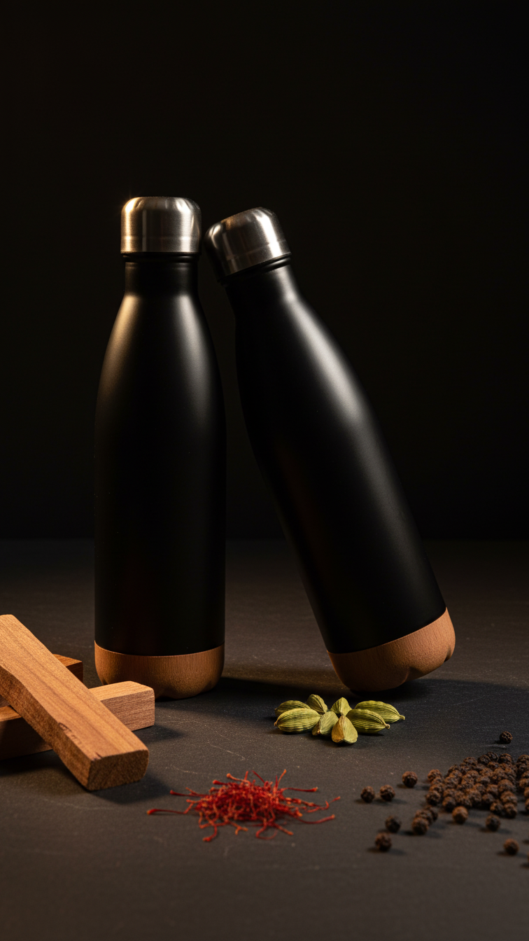 Vacuum Insulated Bottle with Cork Base – 500ml Stainless Steel Flask