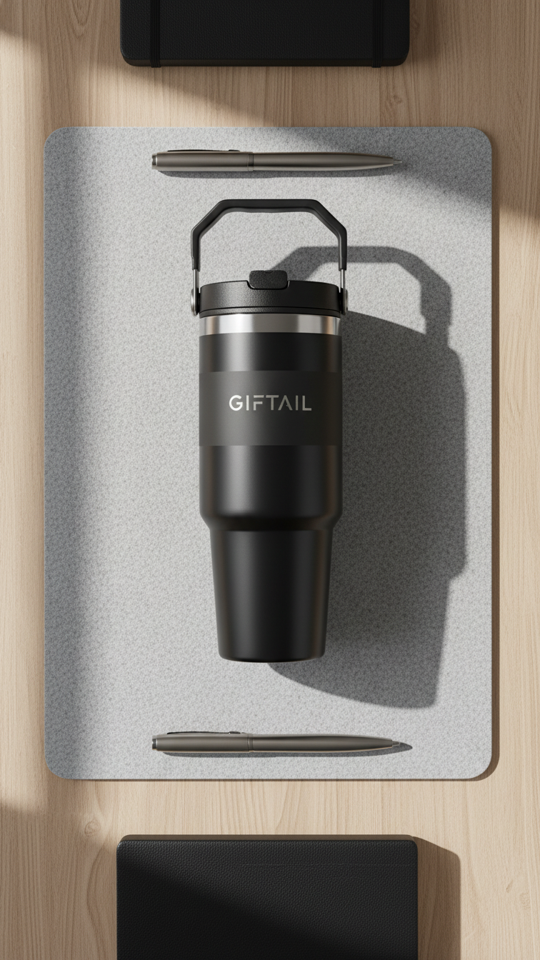 Vacuum Insulated Coffee Mug with Flip Lid – Stainless Steel Travel Mug