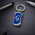 Wave Design Metal Keychain – Premium Custom Logo Key Holder