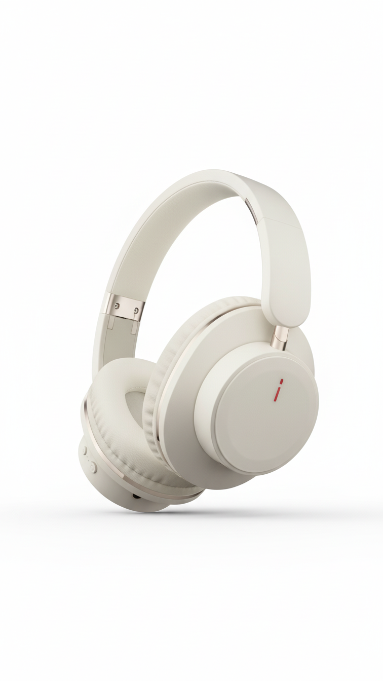 Wireless Bluetooth Headphones – Lightweight Over-Ear Headband