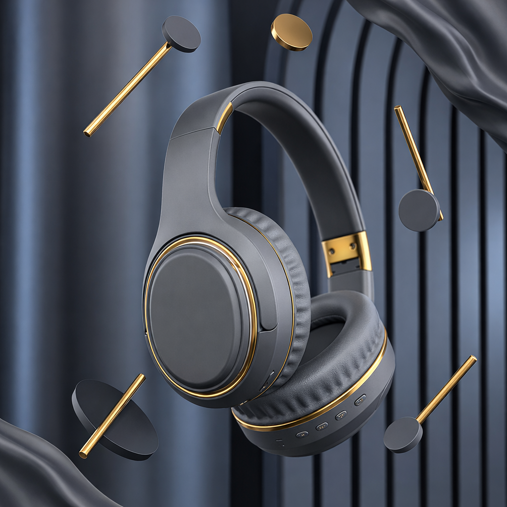 Wireless Bluetooth Headphones – Premium Over-Ear Headband