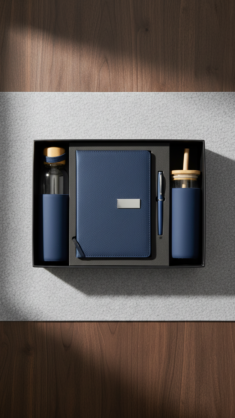 Executive Gift Set with Bottle, Mug, Diary & Metal Ball Pen